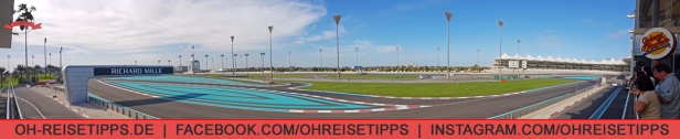 Die Formel-1-Strecke "Yas Marina Circuit" in Abu Dhabi. Foto: Oliver Heider