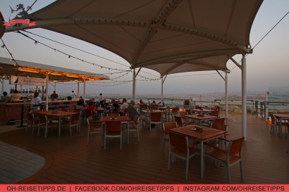 Die Außenalster Bar im Hafen von Dubai. Foto: Oliver Heider